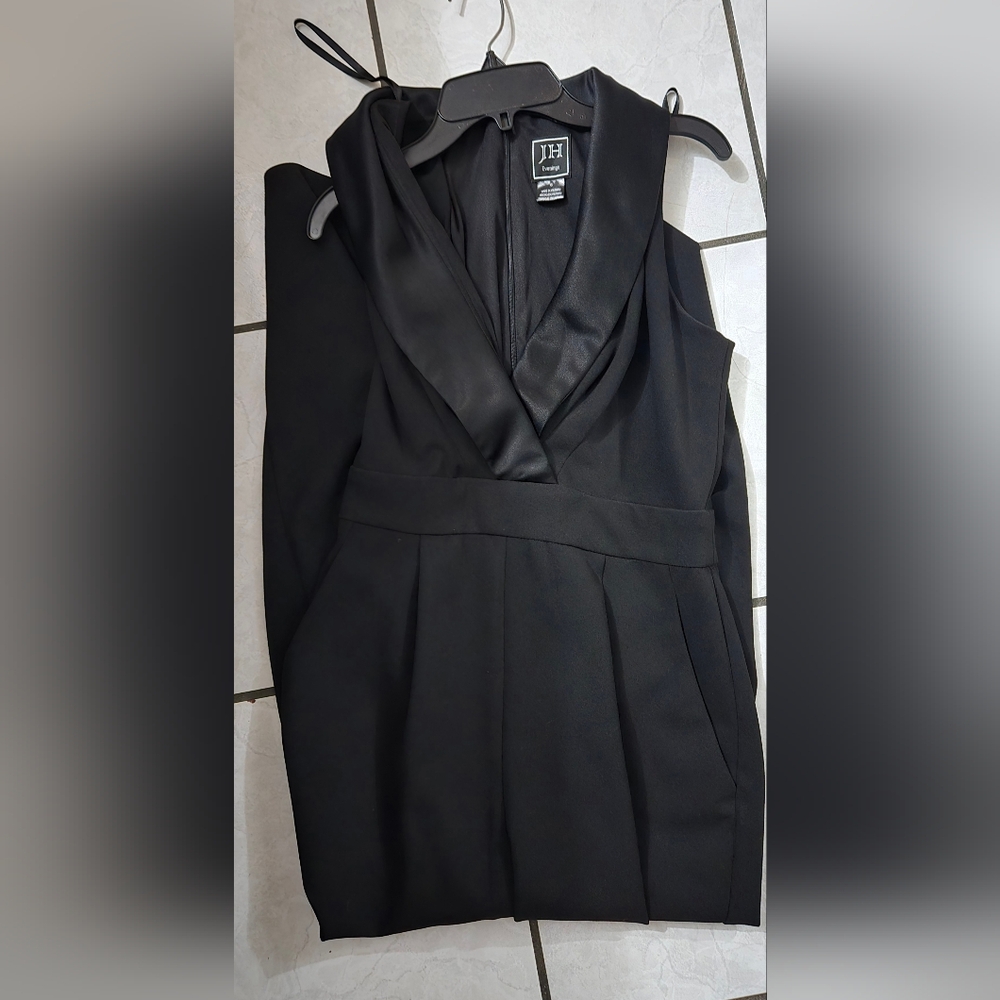JH Black Sleeveless Jumpsuit